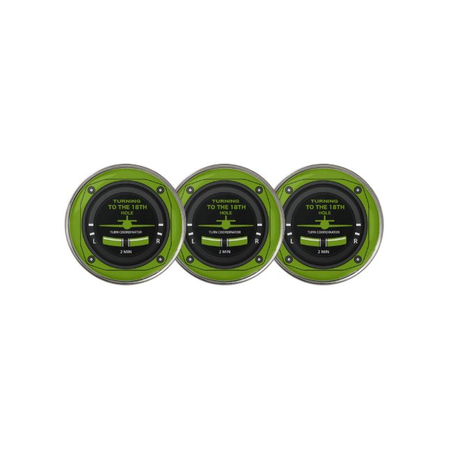 Pilot Aviation Geek Golf Ball Marker (3 Up)