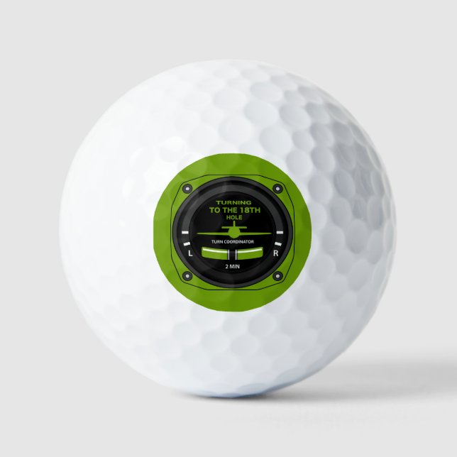 Pilot Aviation Geek Golf Balls (Front)