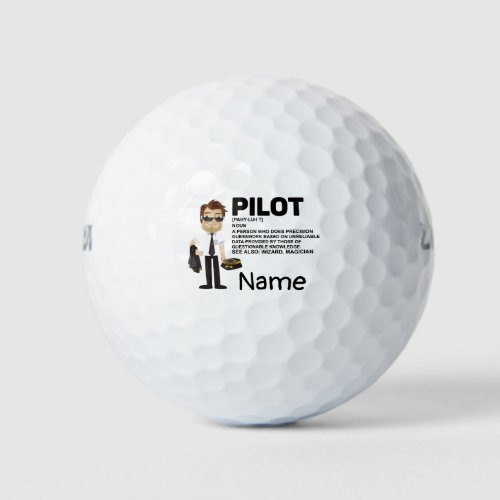 Pilot Aviation Industry Golfer at golf ball   