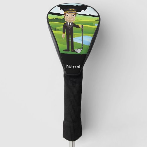 Pilot Aviation Industry Golfer at golf ball    Golf Head Cover