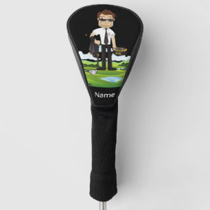 Pilot Aviation Industry Golfer at golf ball Golf Head Cover