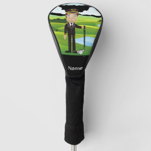 Pilot Aviation Industry Golfer at golf ball    Head Cover