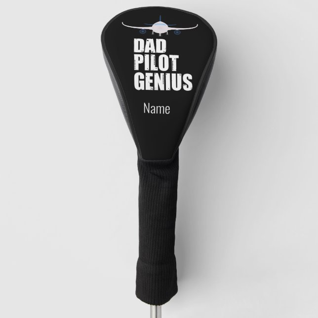 Pilot Aviation Industry Golfer for Dad  Golf Head Cover (Front)