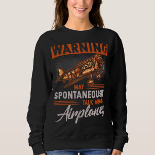 Pilot Aviation Jet Fighter Aeroplane Plane Sweatshirt