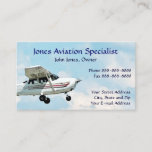 Pilot Aviation Single Engine Plane Business Card at Zazzle