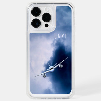 Pilot Aviator Blue Jet Plane in the Sky Aviation OtterBox iPhone 14 Pro Max Case