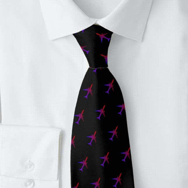 Pilot Blue Navy Airplane NeckTie (Creator Uploaded)