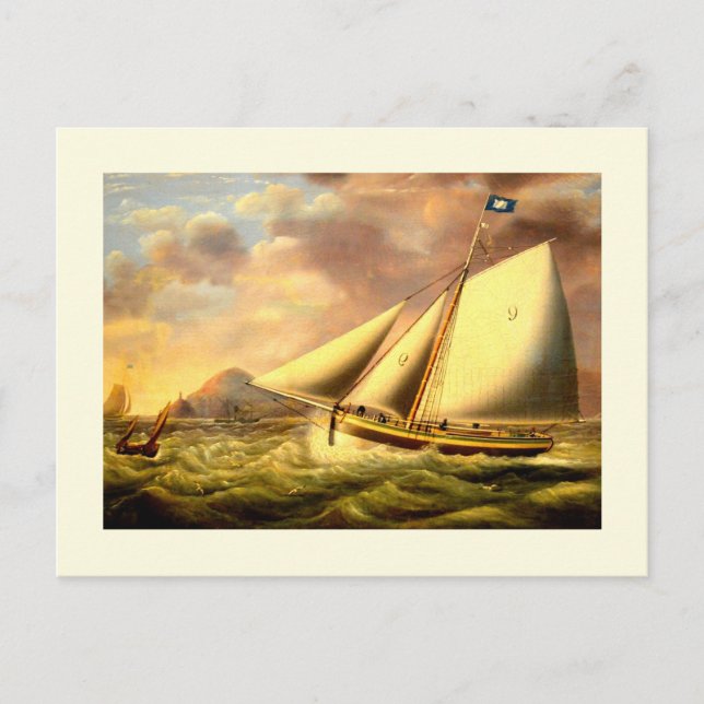 Pilot boat 9 vintage fine art postcard (Front)