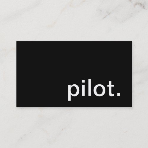 Pilot Business Card