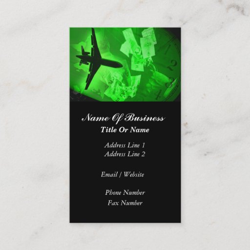 Customizable Pilot Business Card