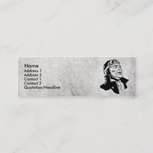 Customizable Pilot Business Card