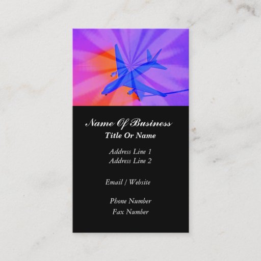 Customizable Pilot Business Card