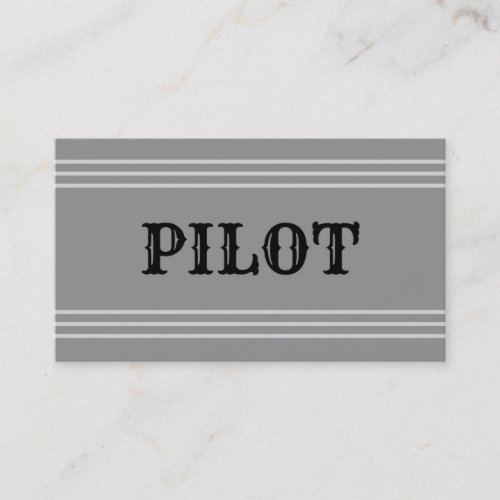 Pilot Business Card