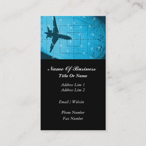 Customizable Pilot Business Card