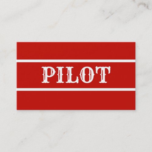Pilot Business Card