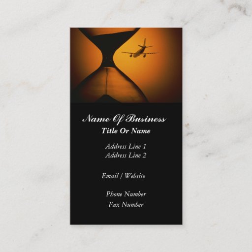 Customizable Pilot Business Card