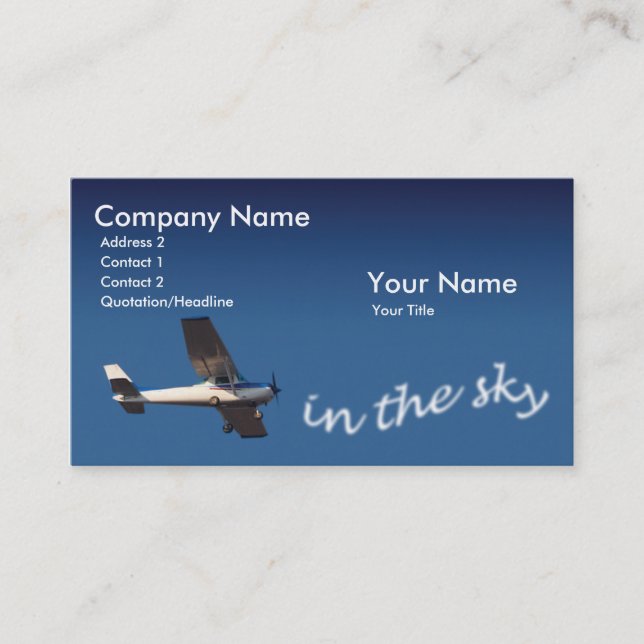 Pilot Business Card (Front)