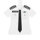 Pilot Captain Silver Profession Ornament