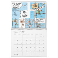 Pilot Cartoon Aviation Calendar