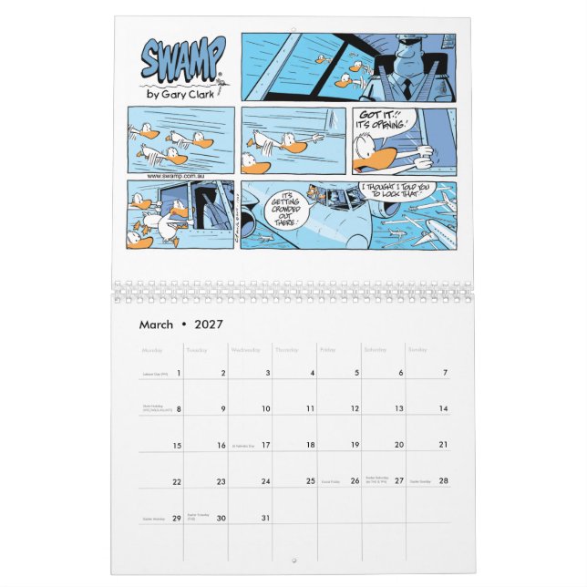 Pilot Cartoon Aviation Humor Calendar (Mar 2027)