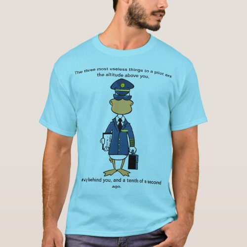 Pilot Cartoon Humor T_Shirt