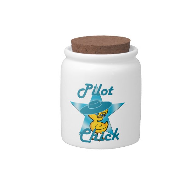 Pilot Chick #7 Candy Jar (Front)