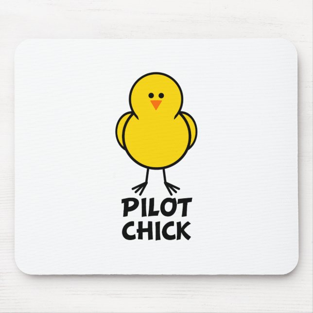 Pilot Chick Mouse Pad (Front)
