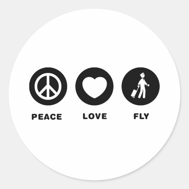 Pilot Classic Round Sticker (Front)