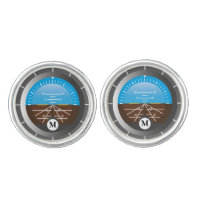 Pilot Cockpit Attitude Instrument Monogram