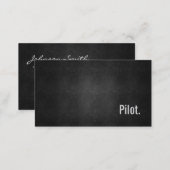 Pilot Cool Black Metal Simplicity Business Card (Front/Back)