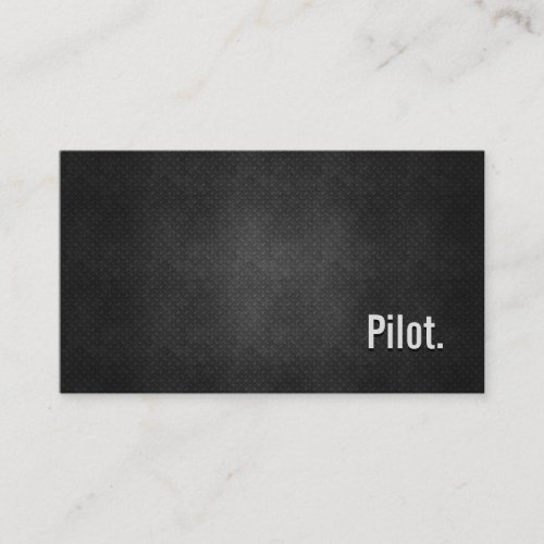 Pilot Cool Black Metal Simplicity Business Cards
