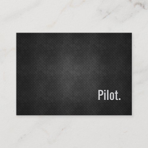 Pilot Cool Black Metal Simplicity Business Card