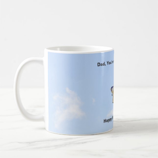 Pilot Dad Airplane Father’s Day Coffee Mug (Left)