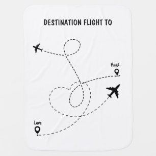 Pilot destination Baby aviation Blanket