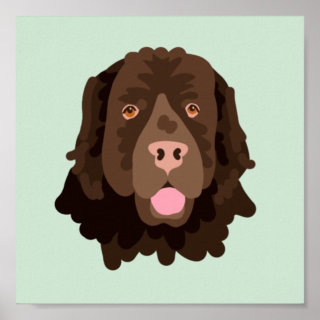 Pilot Dog portrait Poster (Front)