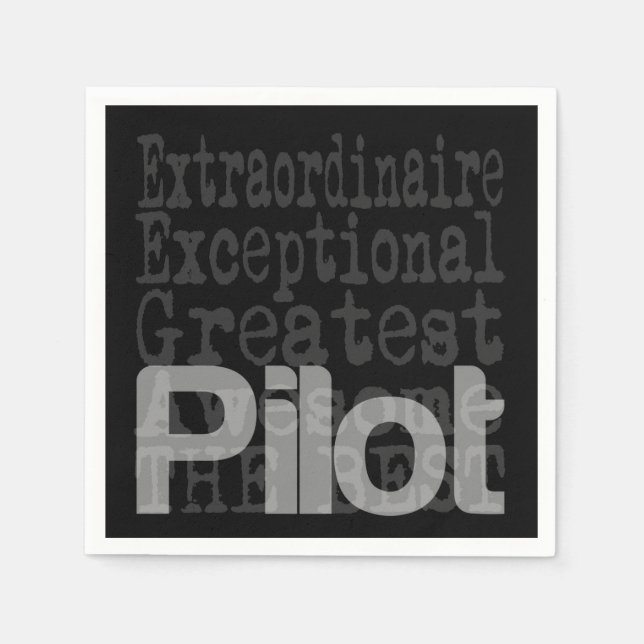 Pilot Extraordinaire Napkins (Front)