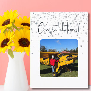 Pilot First Solo Flight Photo,Custom Aviation  Postcard