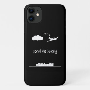 Pilot Flying This Is Me Social Distancing Gift iPhone 11 Case