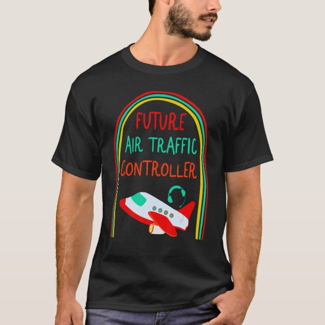 Pilot Future Air Traffic Controller Airplane Spott T-Shirt (Front)