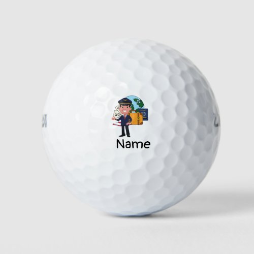 Pilot golfer golf balls