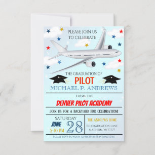 Pilot Graduation Invitation