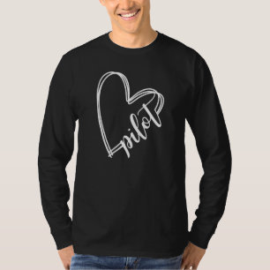 Pilot Heart Aviator Outfit Pilot Wife Girlfriend A T-Shirt