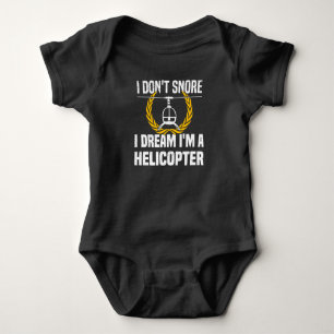 Pilot Helicopter Helicopter Saying Hobby Pilot Baby Bodysuit