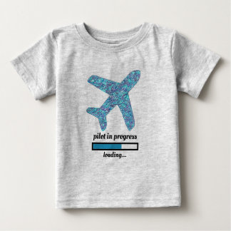 "Pilot In Progress" Airplane Baby T-Shirt