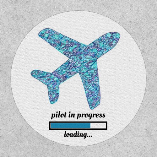 Pilot In Progress Airplane Patch