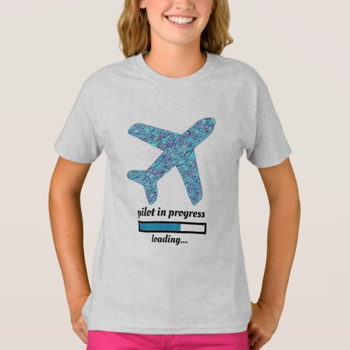 Pilot In Progress Airplane T_Shirt