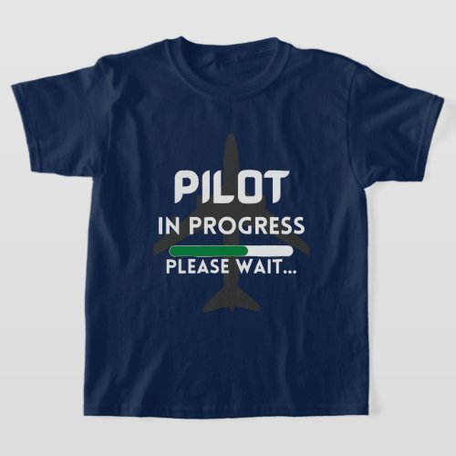 pilot in progress future pilot airplane aircraft  T_Shirt