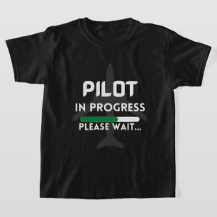 pilot in progress future pilot airplane aircraft T-Shirt