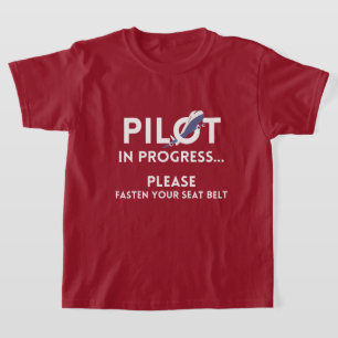 pilot in progress future pilot airplane aircraft T-Shirt