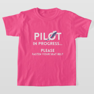 pilot in progress future pilot airplane aircraft T-Shirt